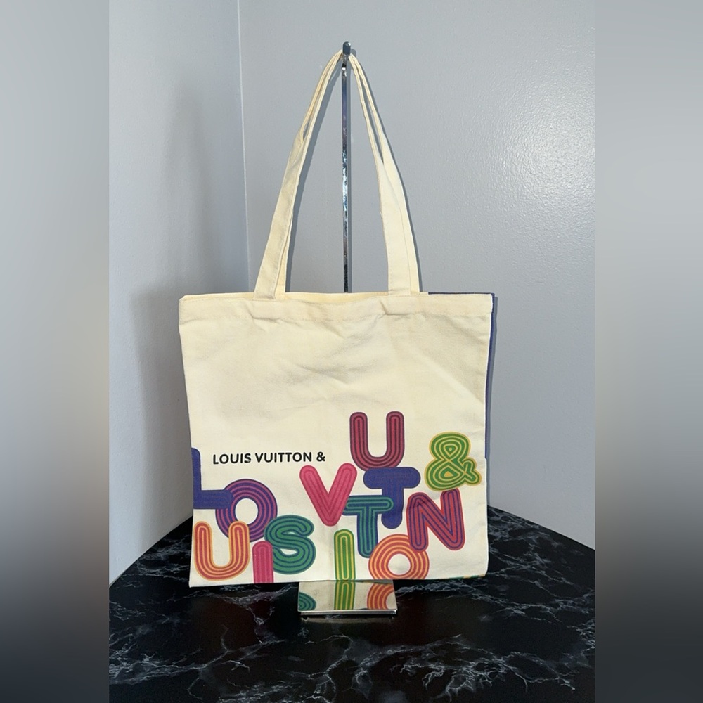 Lot of 3 LOUIS VUITTON Limited Edition Canvas Eco Tote Bags Shinsen Exhibit NEW - Picture 2 of 12
